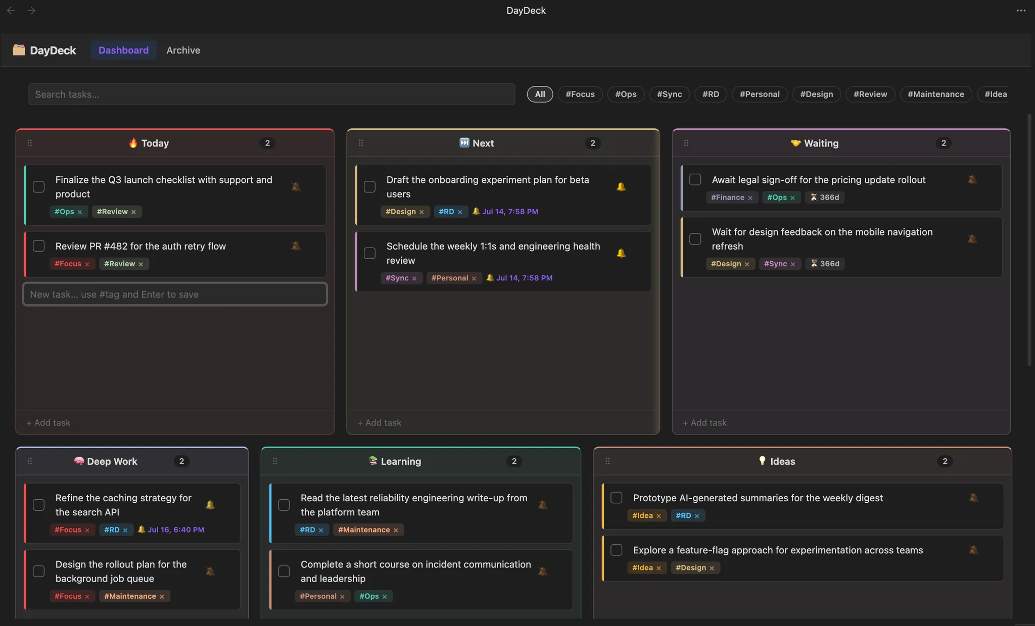 DayDeck screenshot