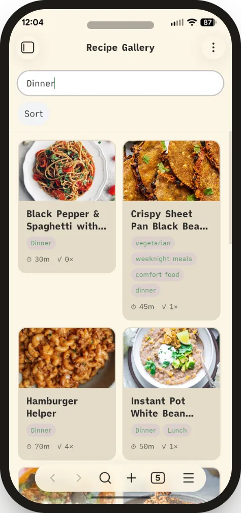 Recipe Vault screenshot
