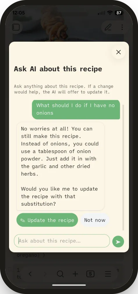 Recipe Vault screenshot