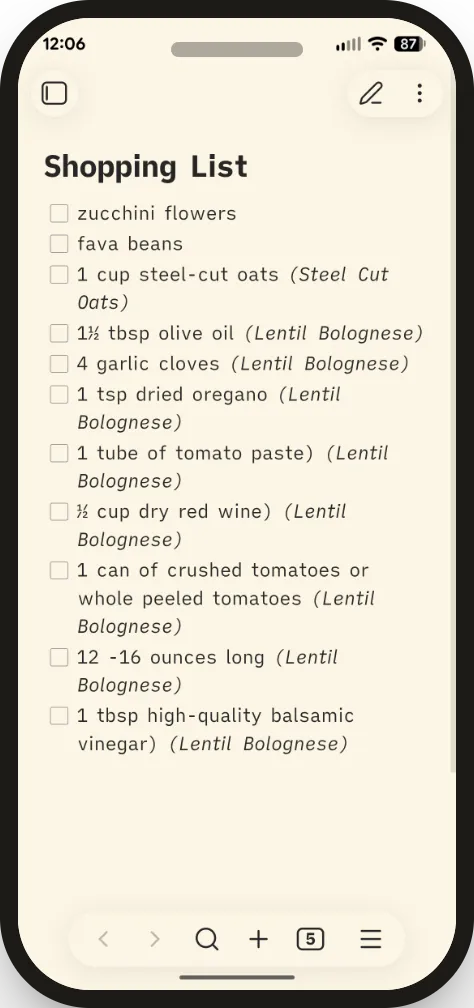 Recipe Vault screenshot