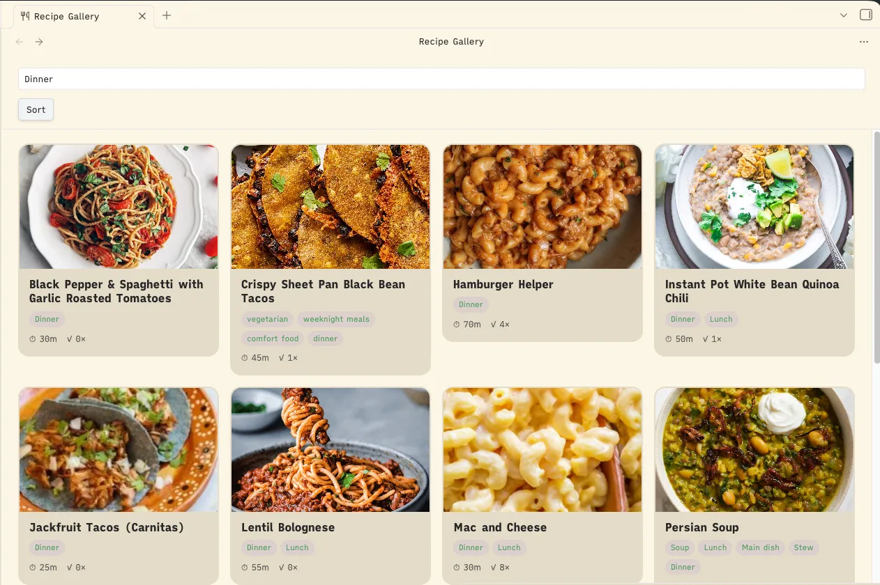 Recipe Vault screenshot