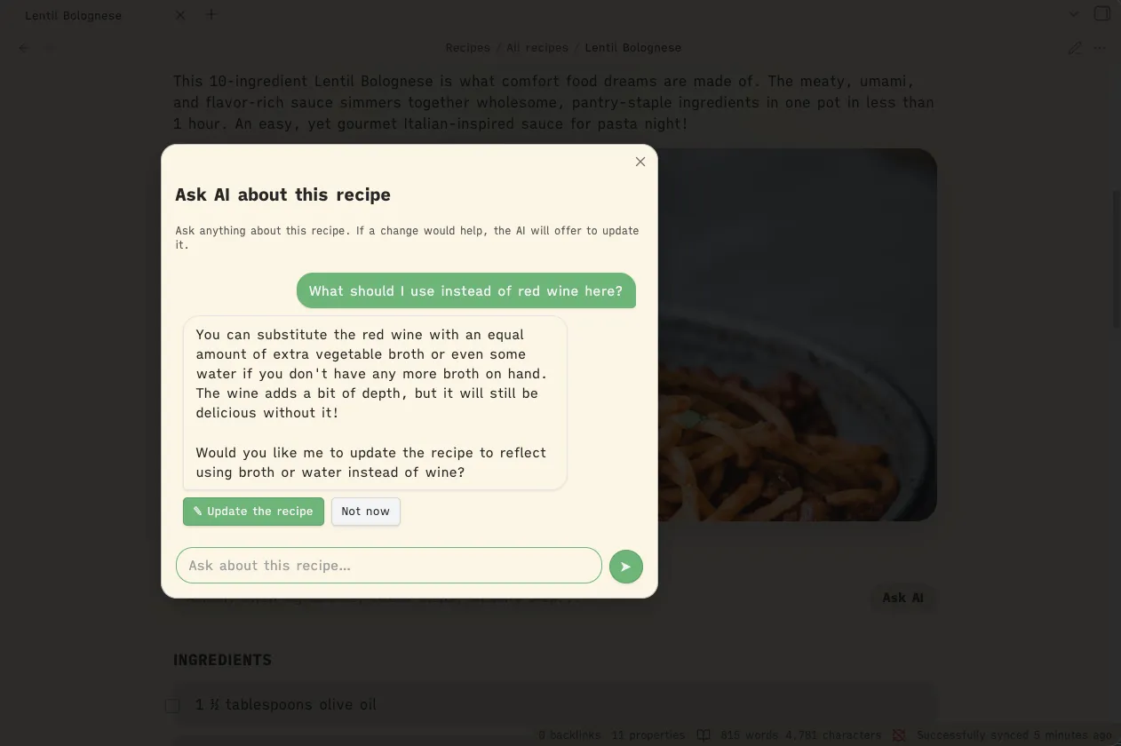 Recipe Vault screenshot