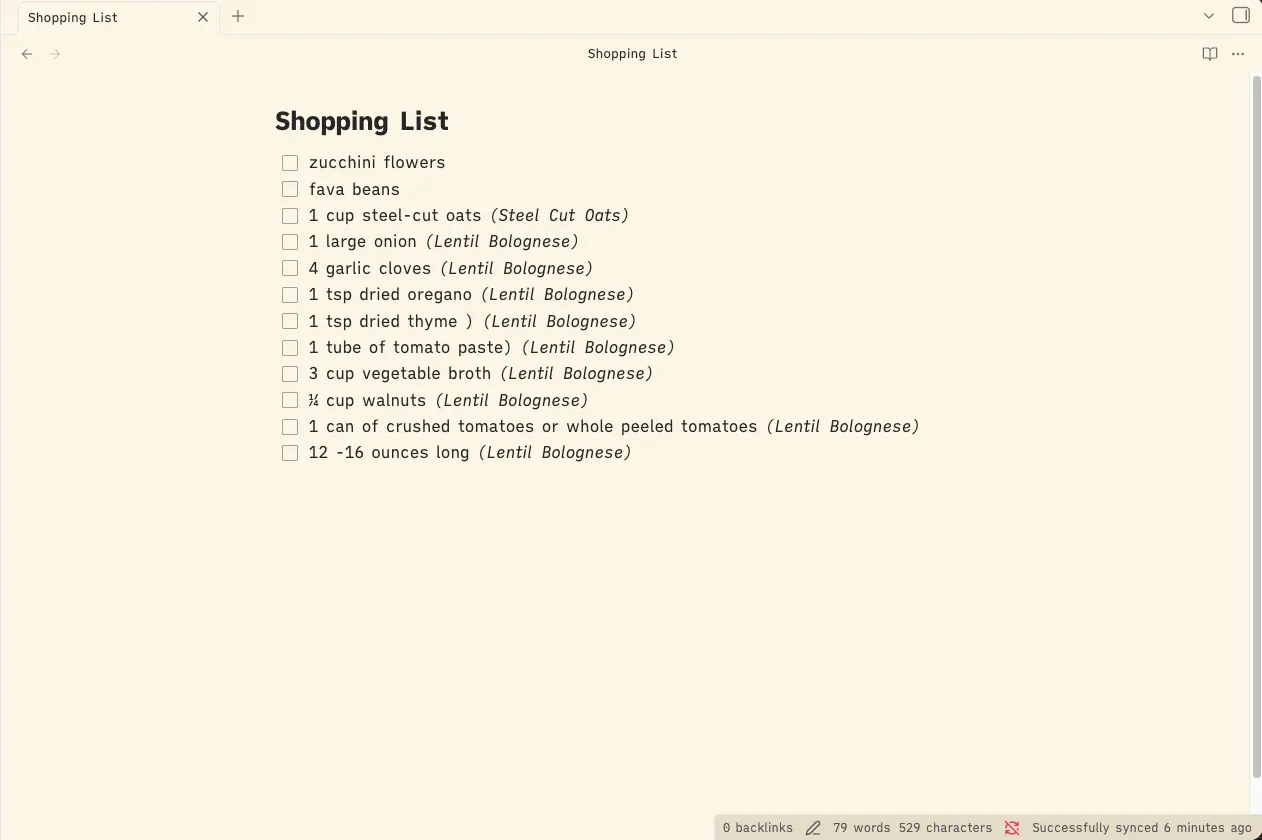 Recipe Vault screenshot