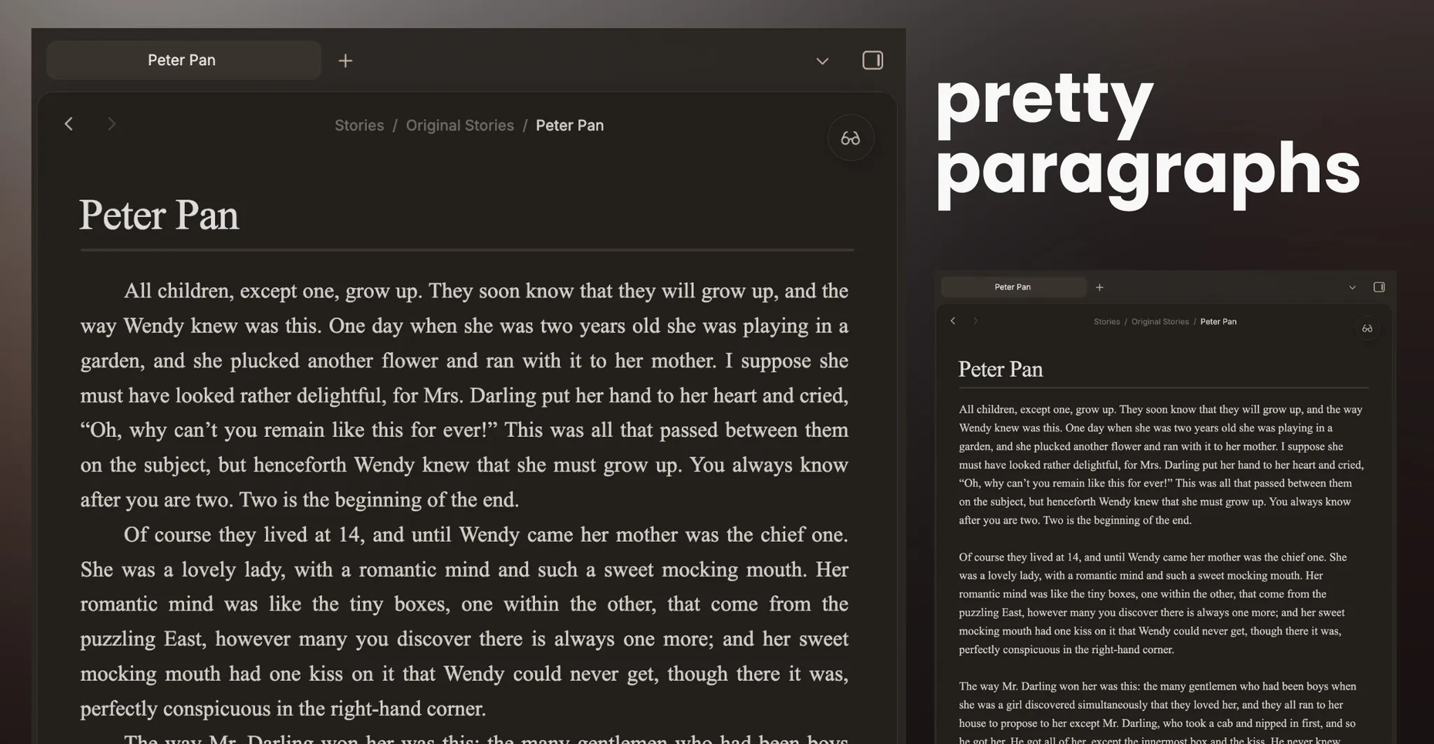 Pretty Paragraphs screenshot
