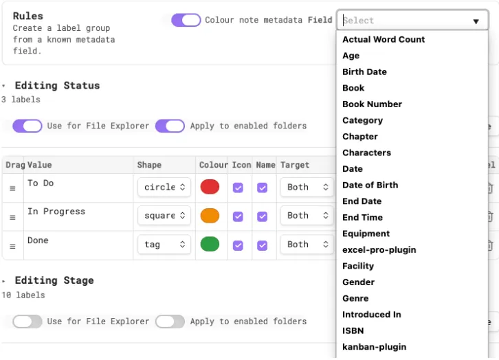 Metadata Visuals screenshot