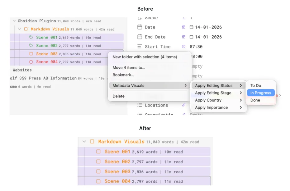 Metadata Visuals screenshot