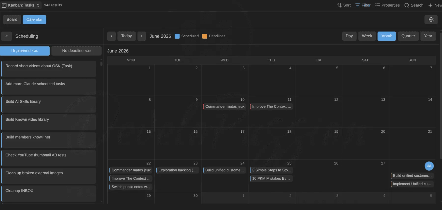 Kanban Action Planner screenshot