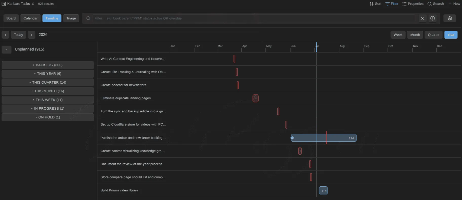 Kanban Action Planner screenshot
