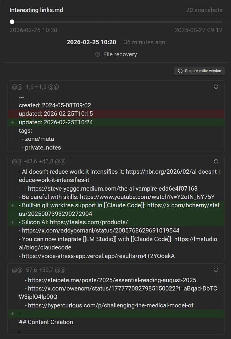 Time Machine screenshot