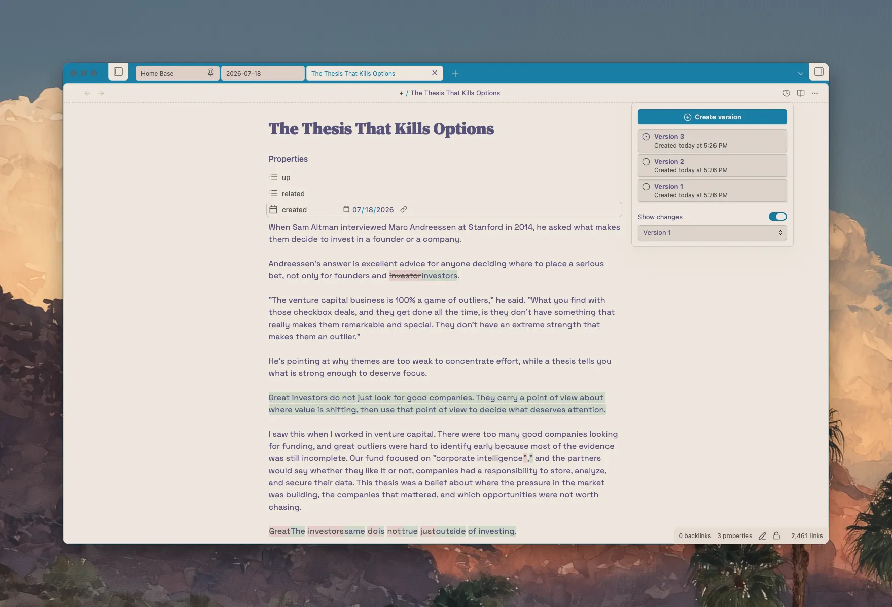 Draftline screenshot