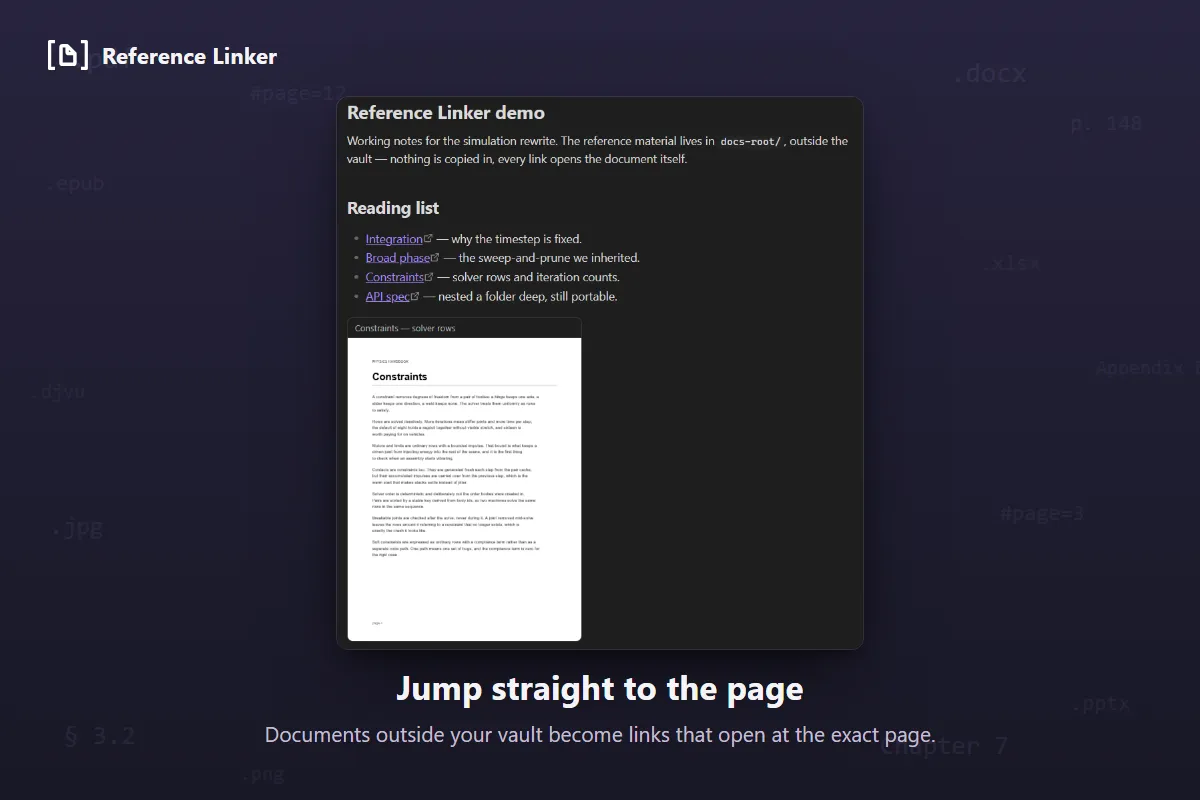 Reference Linker screenshot