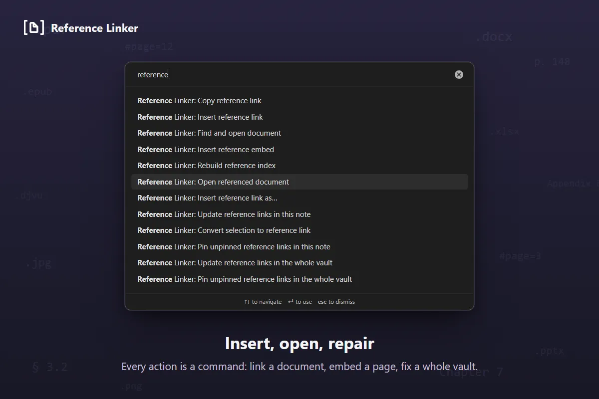 Reference Linker screenshot