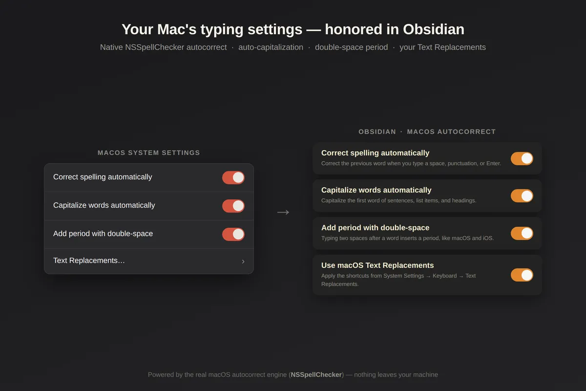 macOS Autocorrect screenshot