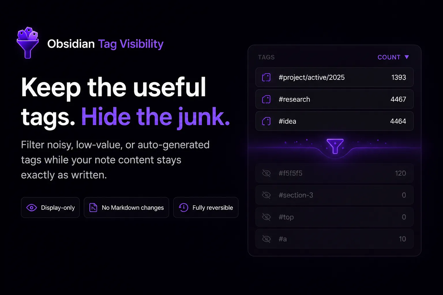 Tag Visibility screenshot