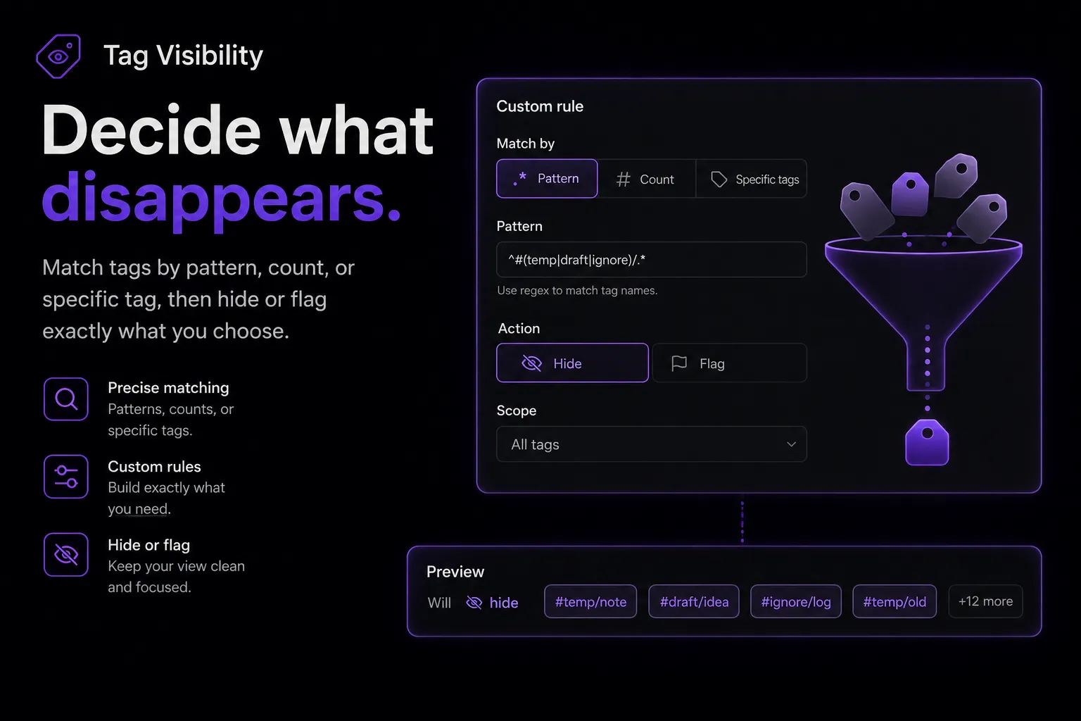 Tag Visibility screenshot