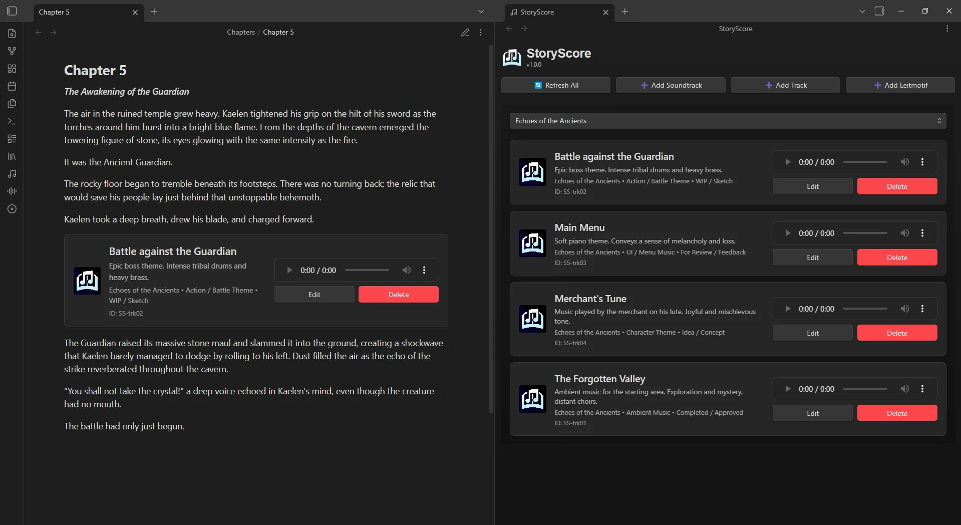 StoryScore screenshot