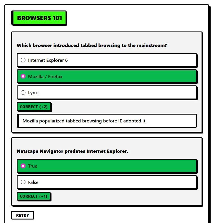 Quizzable screenshot