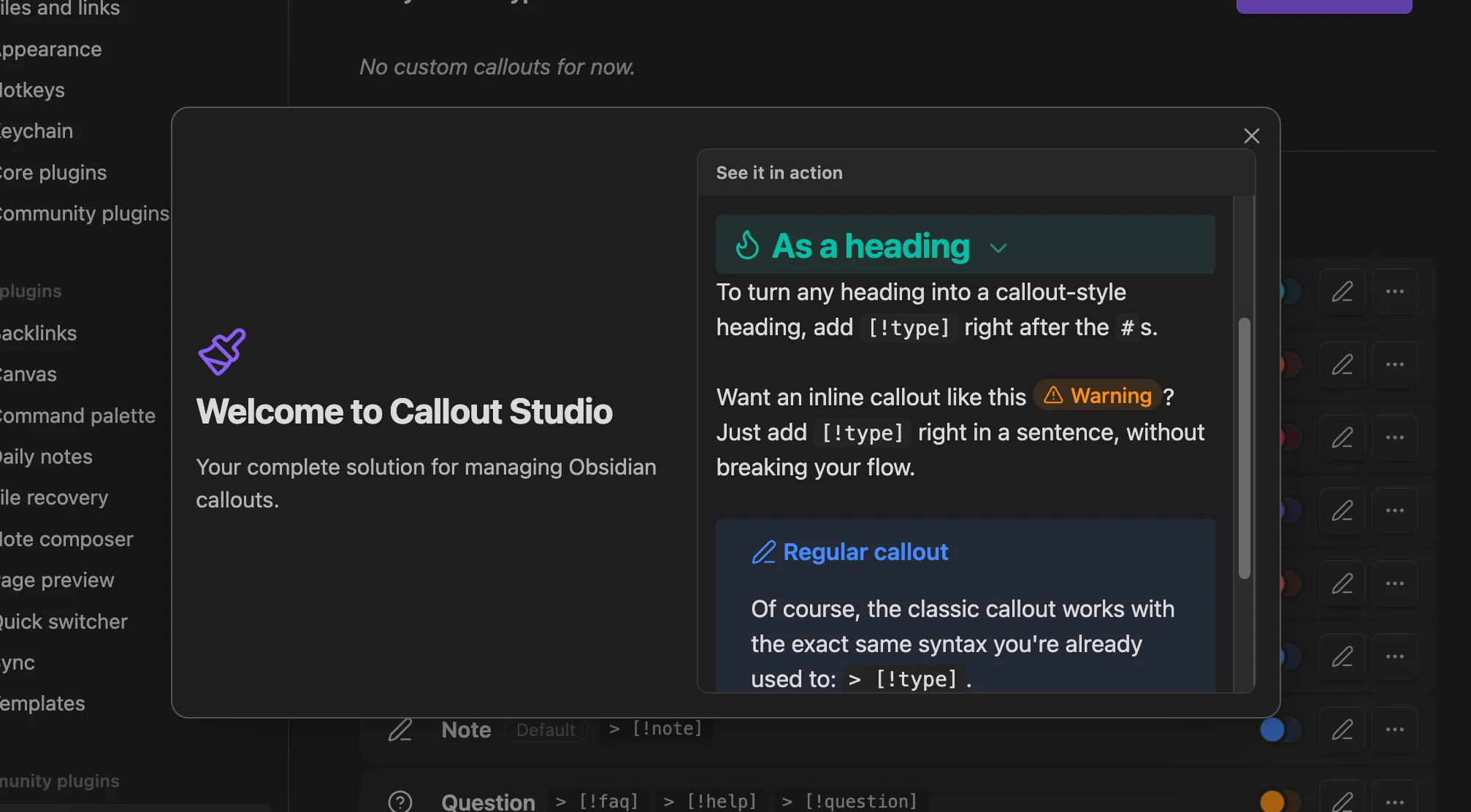 Callout Studio screenshot
