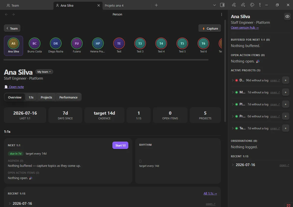 Team Manager screenshot