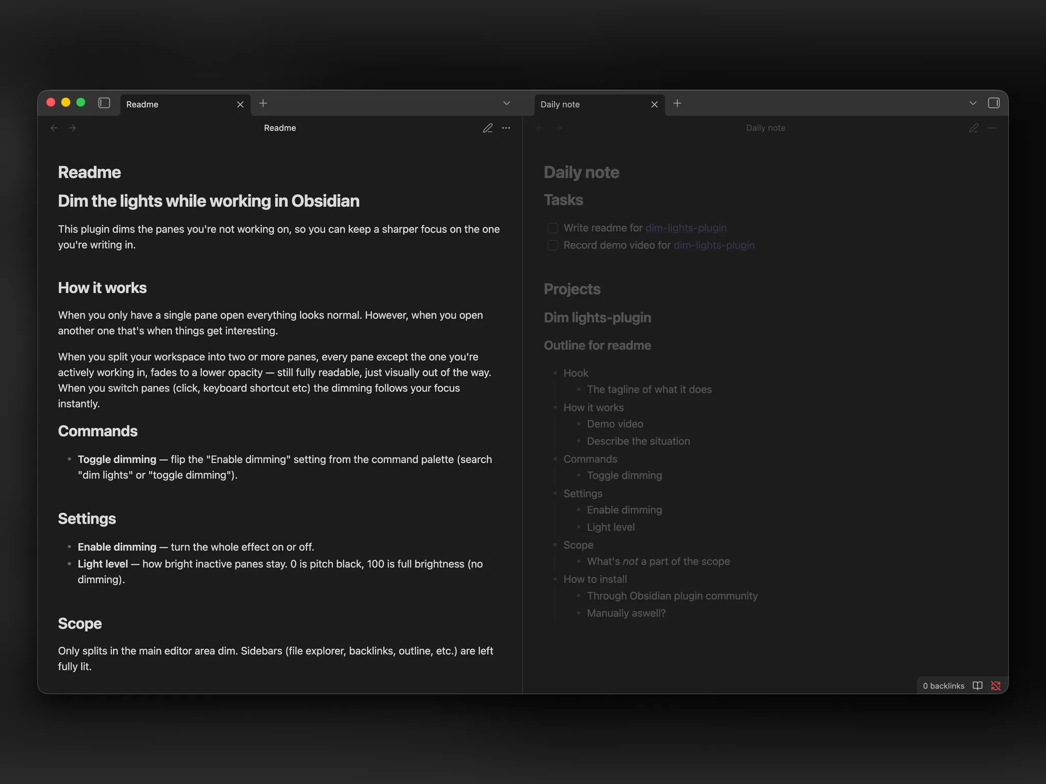 Dim Lights screenshot