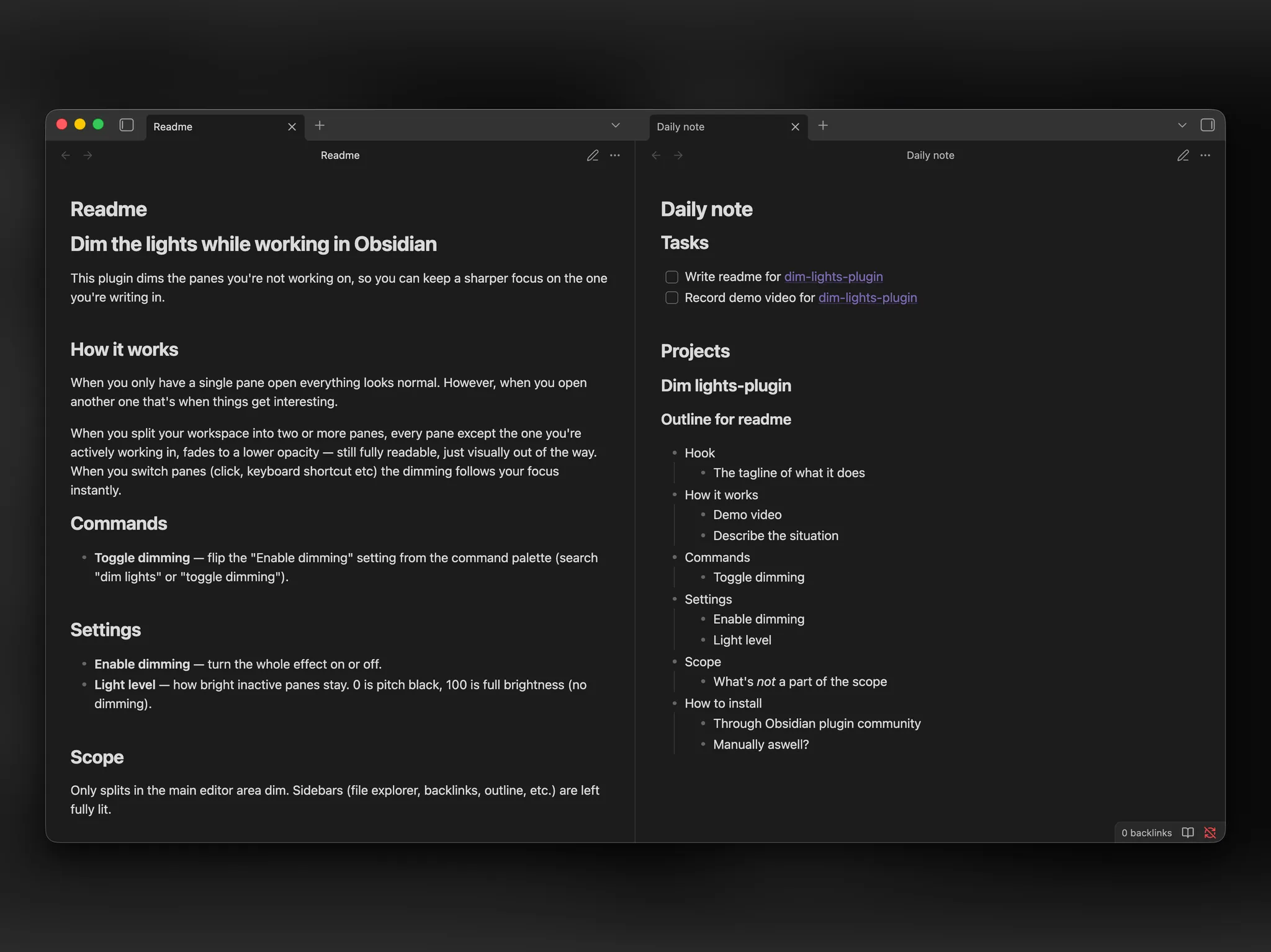 Dim Lights screenshot