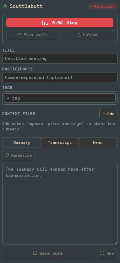 Scuttlebutt screenshot