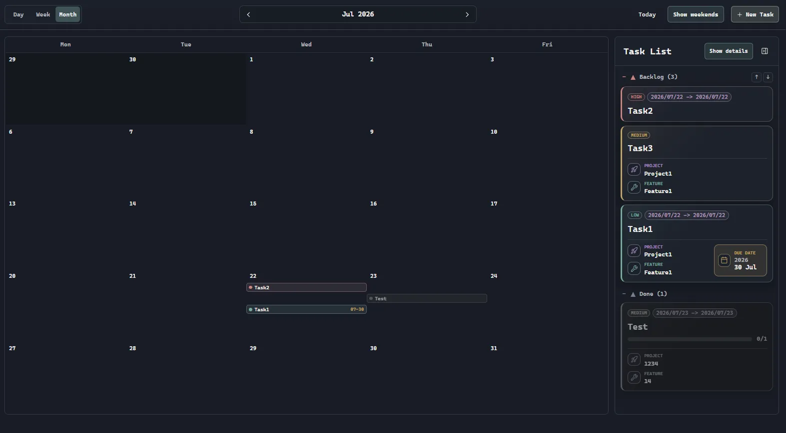 TaskManagement screenshot