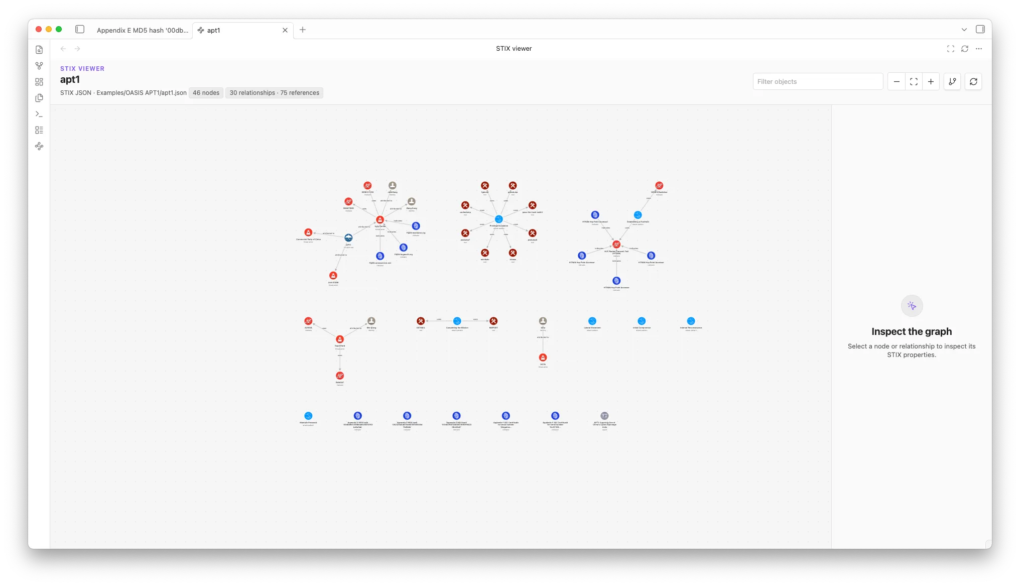 CTI STIX Workbench screenshot