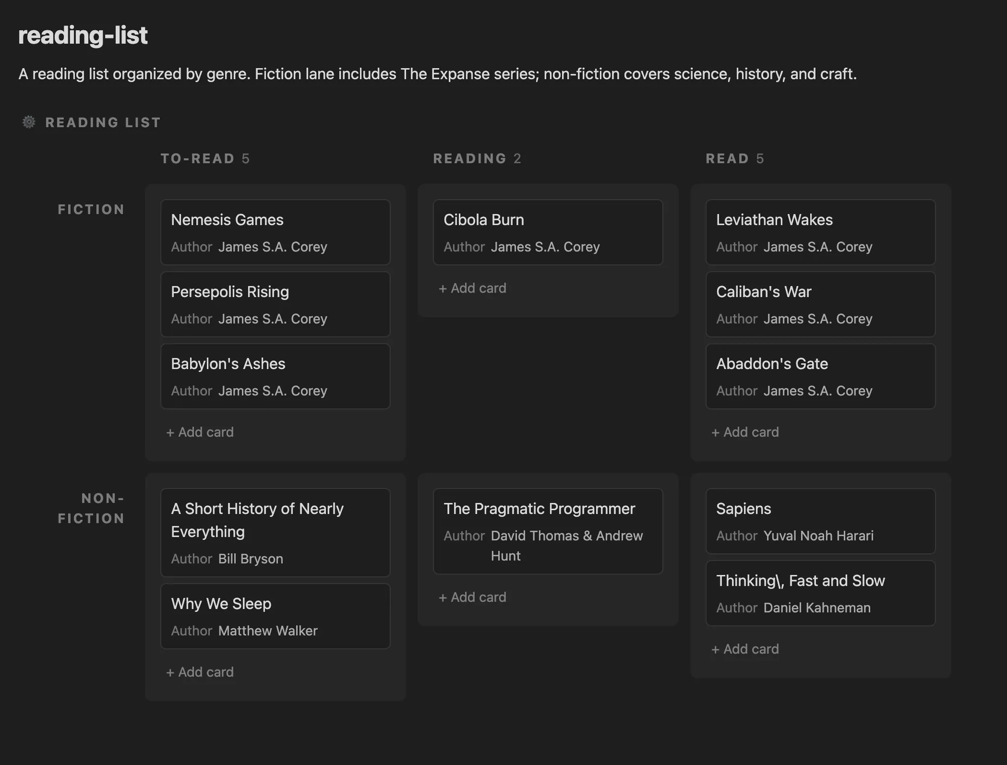 Fancy Kanban screenshot