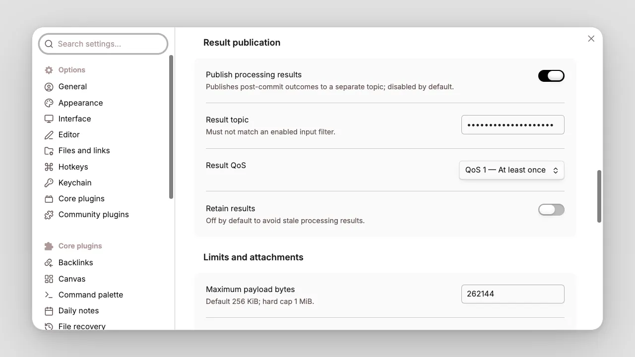 MQTT Sync screenshot