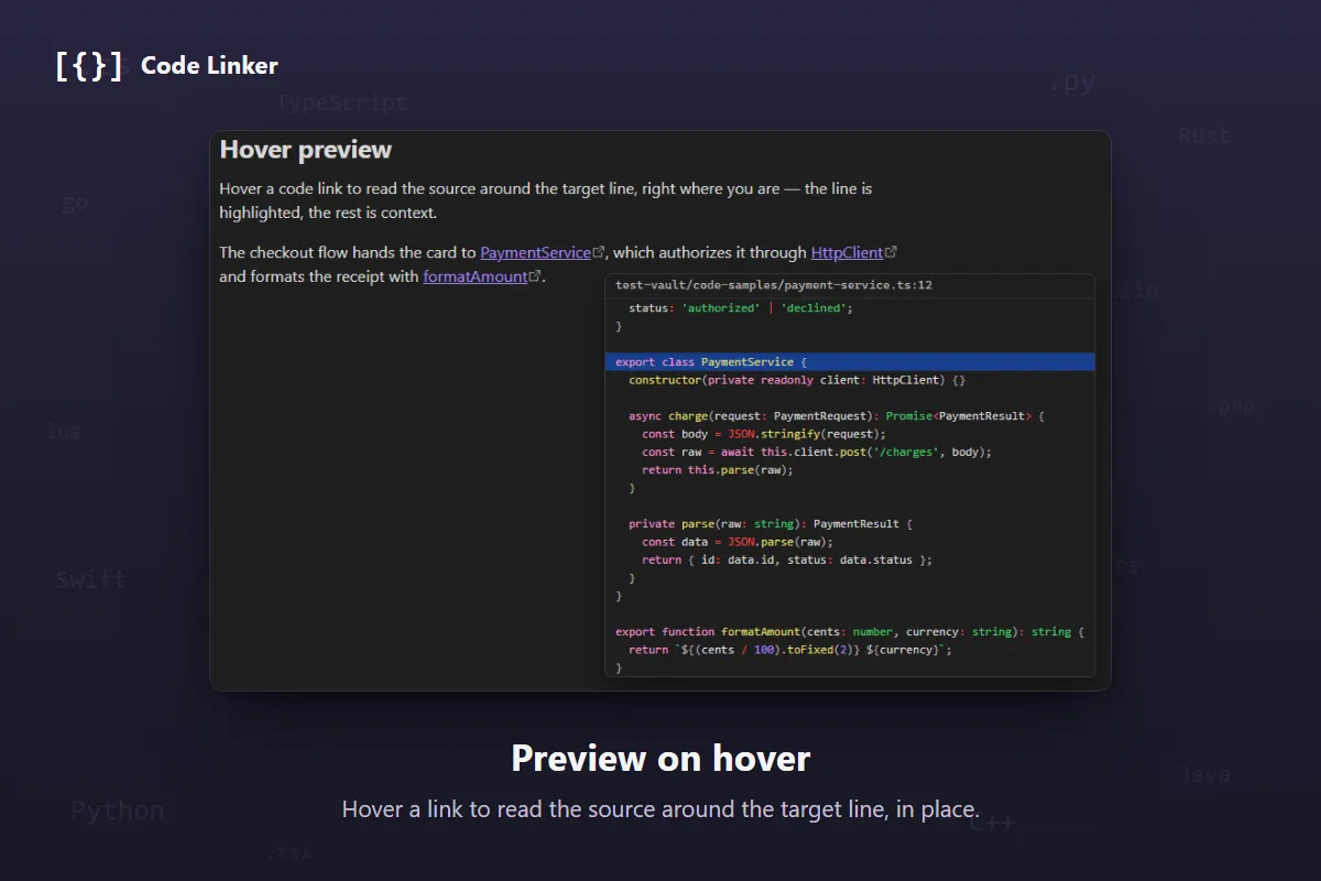 Code Linker screenshot