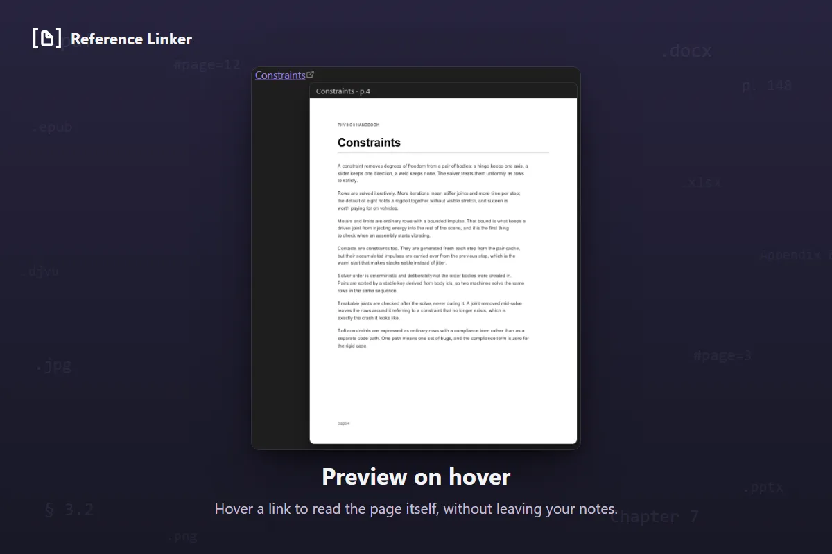 Reference Linker screenshot