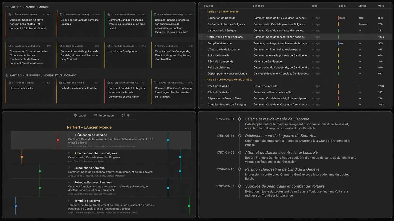 Feuillets screenshot