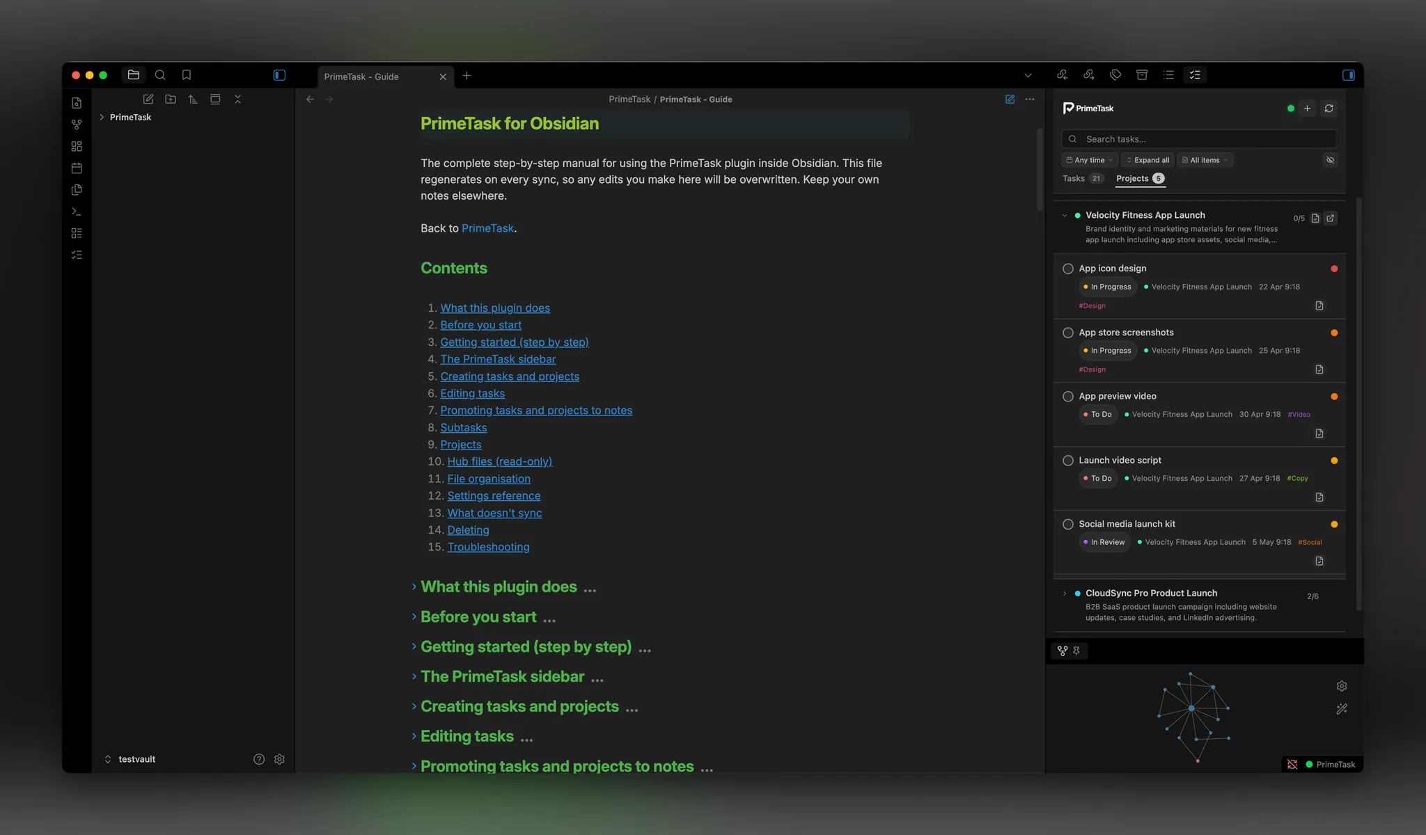 PrimeTask screenshot