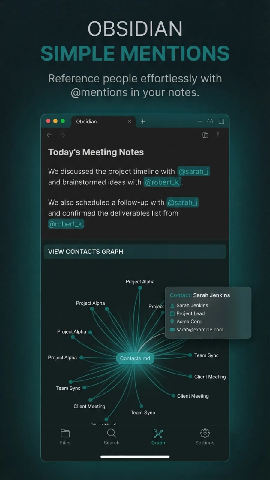 Simple Mentions screenshot