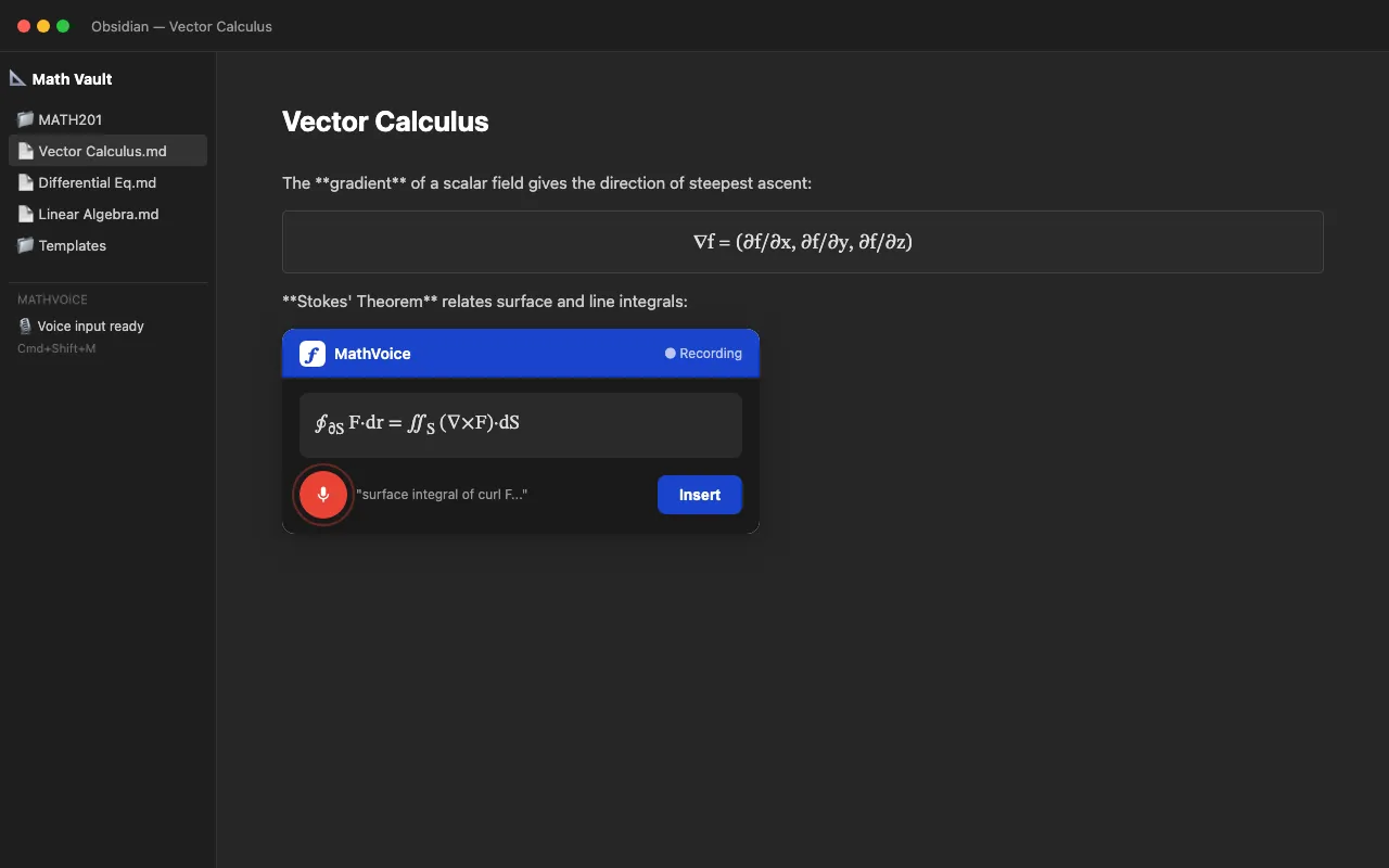 MathVoice screenshot