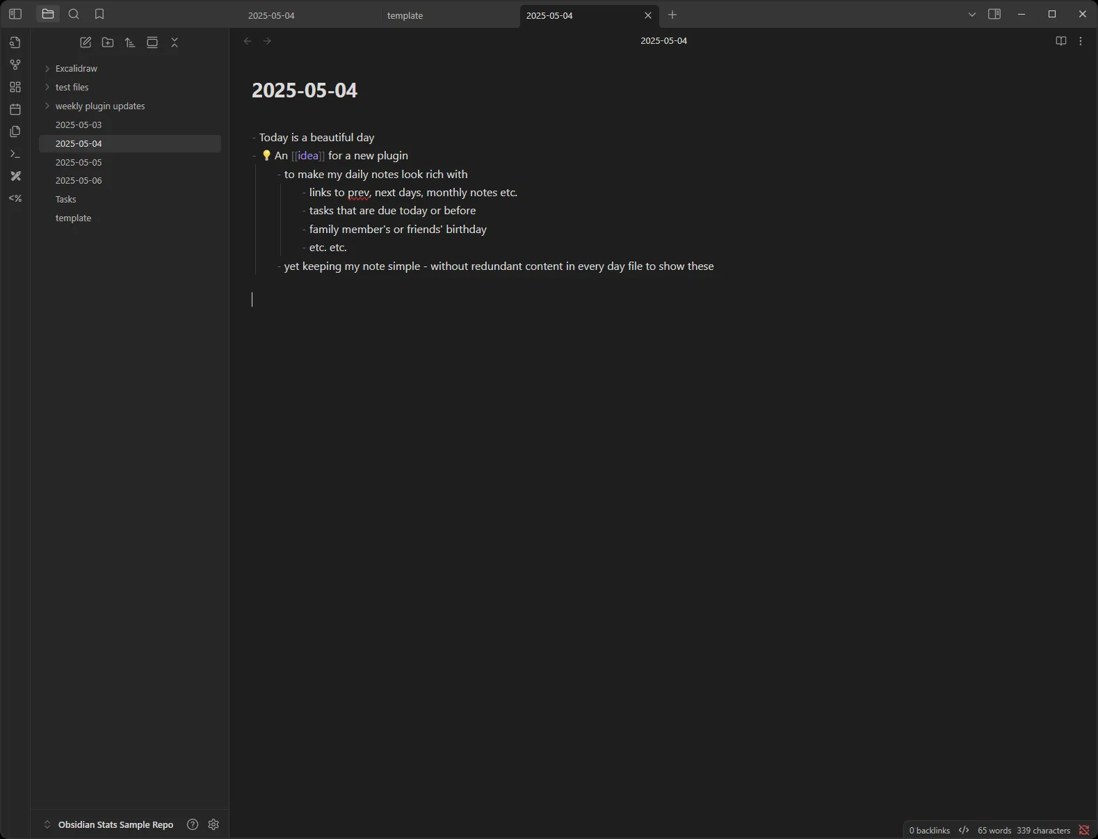 Dayframe screenshot