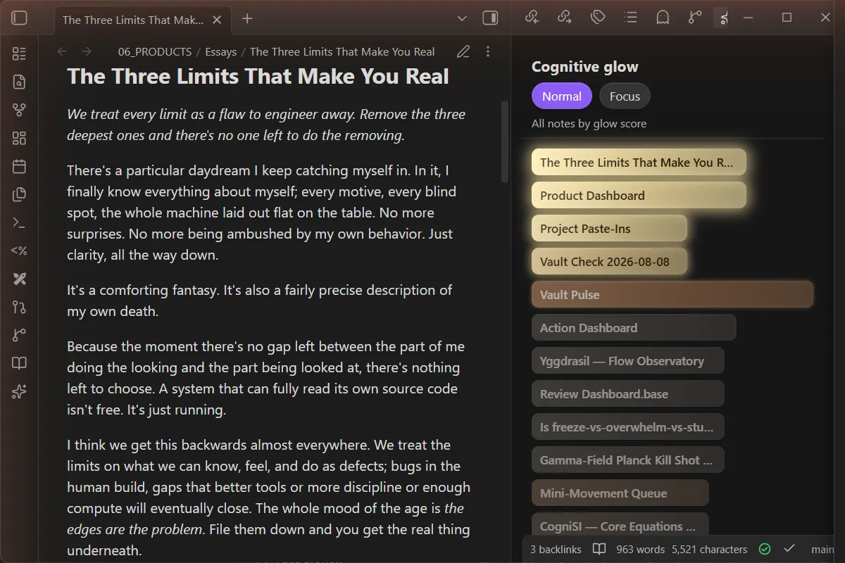 Cognitive Glow screenshot