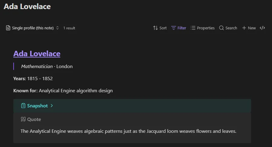 MarkBase screenshot