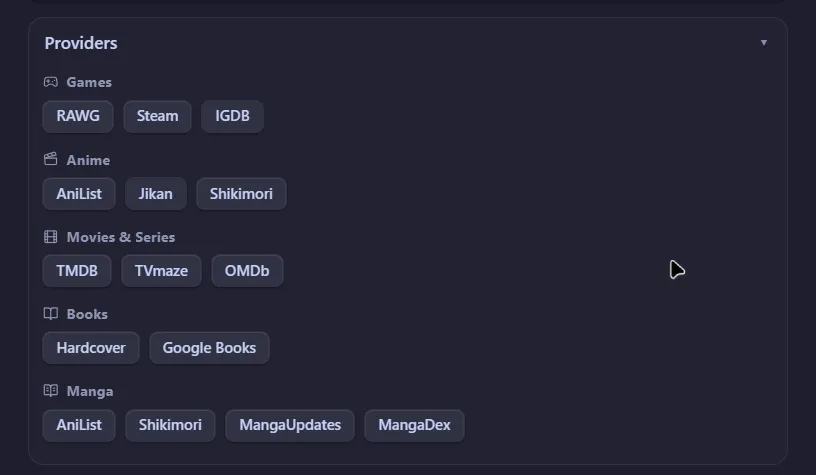 Lorebase screenshot