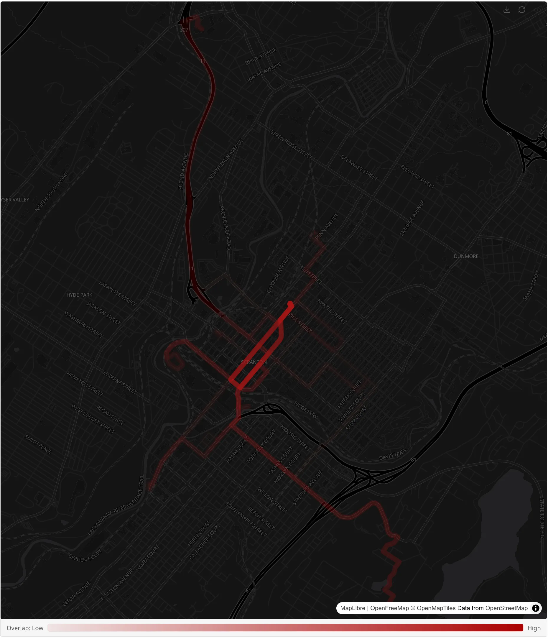 Places screenshot