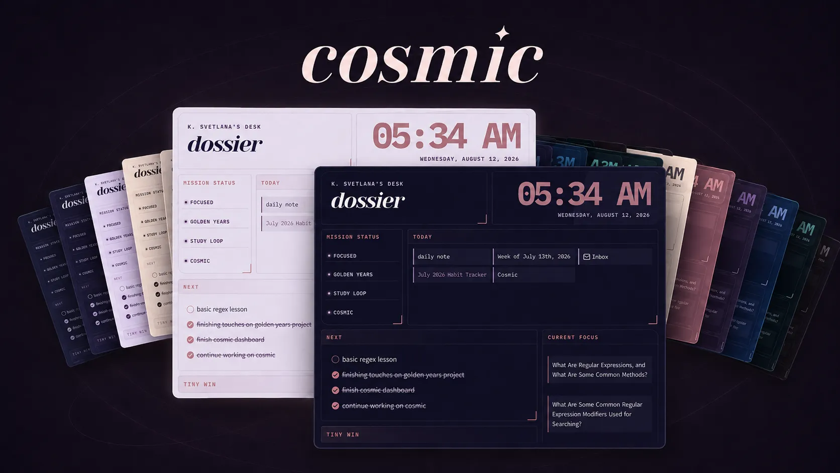 Cosmic screenshot