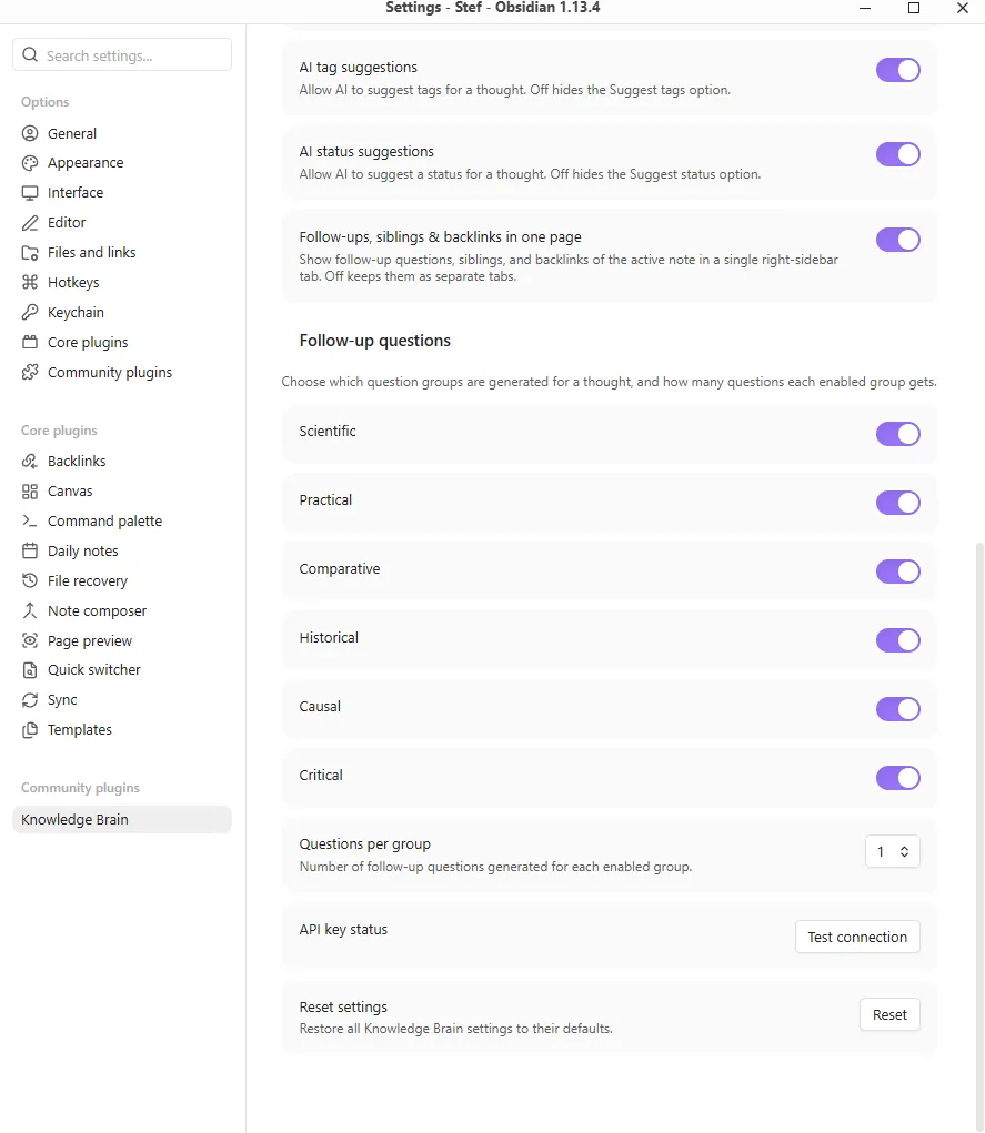 Knowledge Brain screenshot