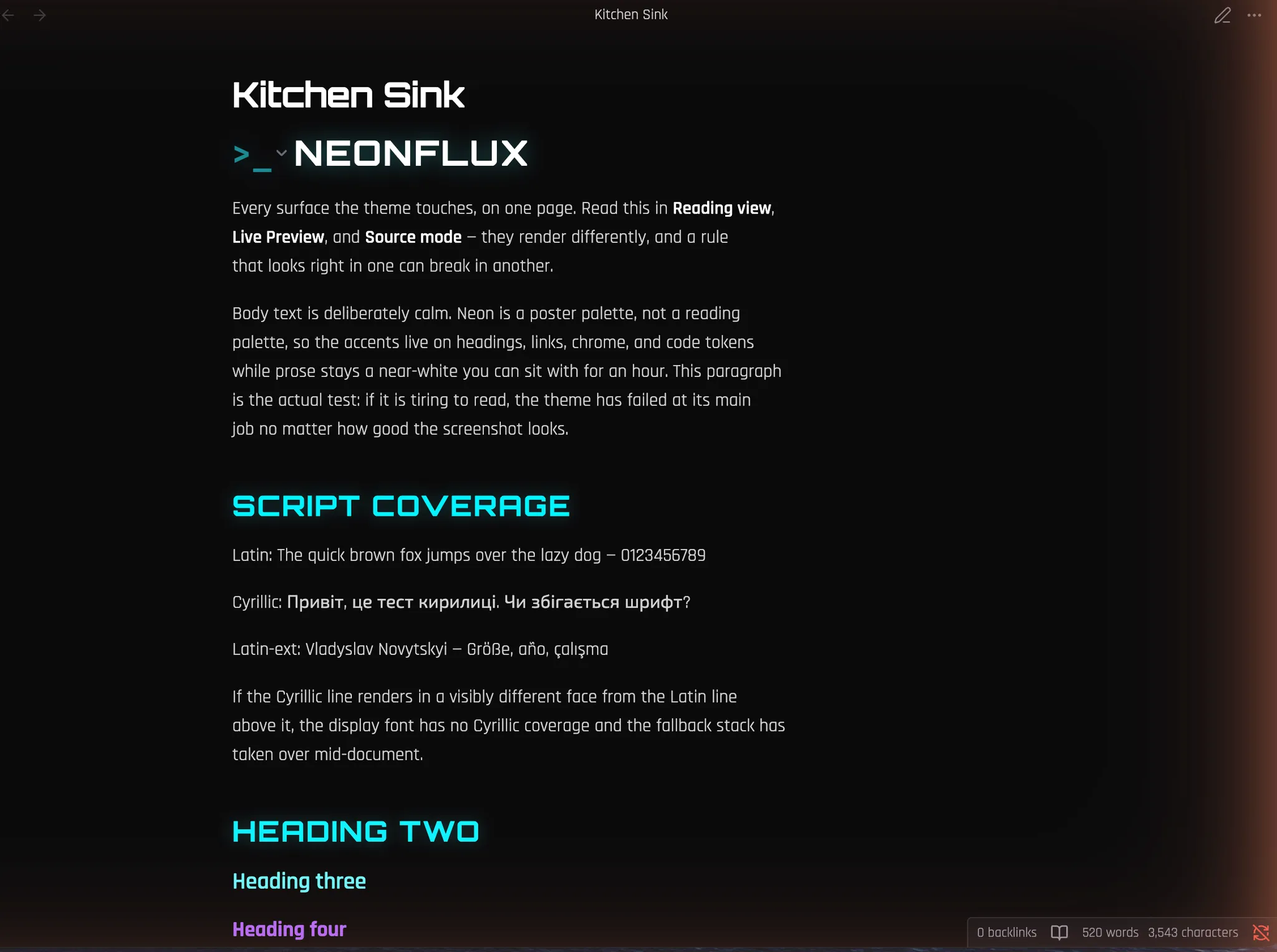 Neonflux screenshot