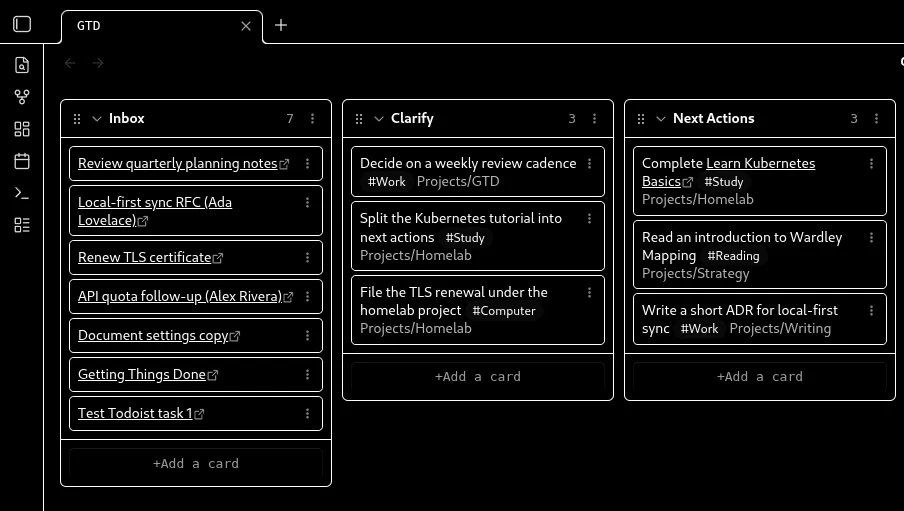 Syncer screenshot