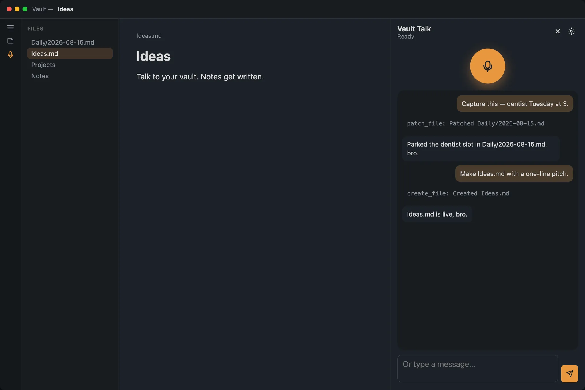 Vault Talk screenshot