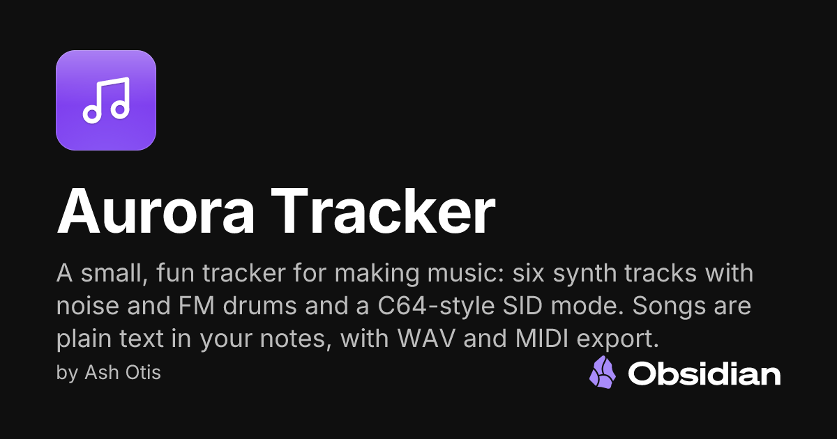 Aurora Tracker - Obsidian Plugin