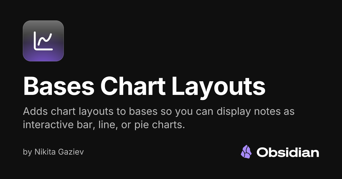 Bases Chart Layouts - Obsidian Plugin
