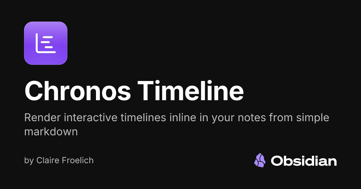 Chronos Timeline - Obsidian Plugin