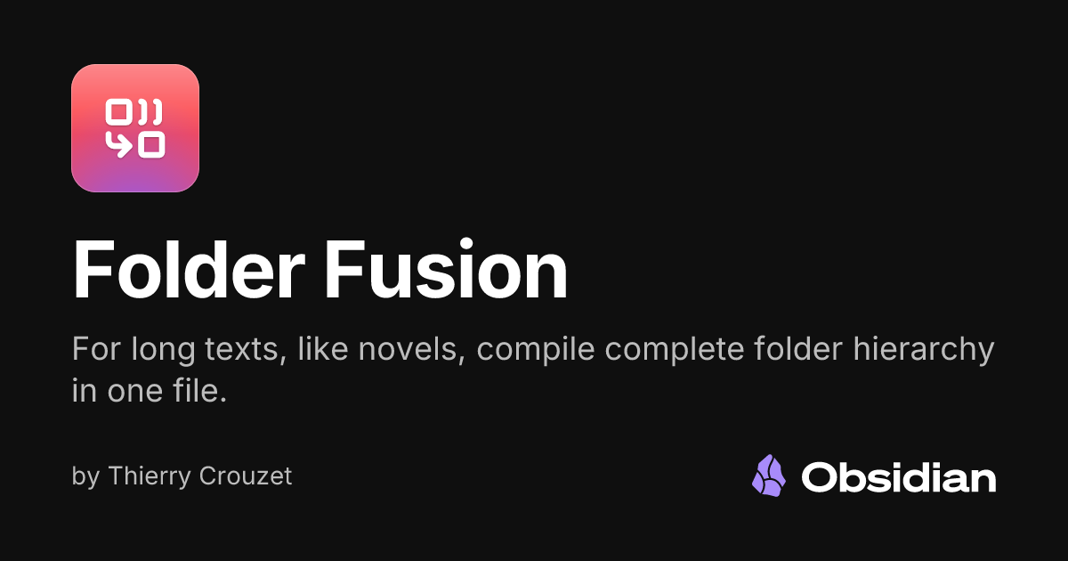 Folder Fusion - Obsidian Plugin